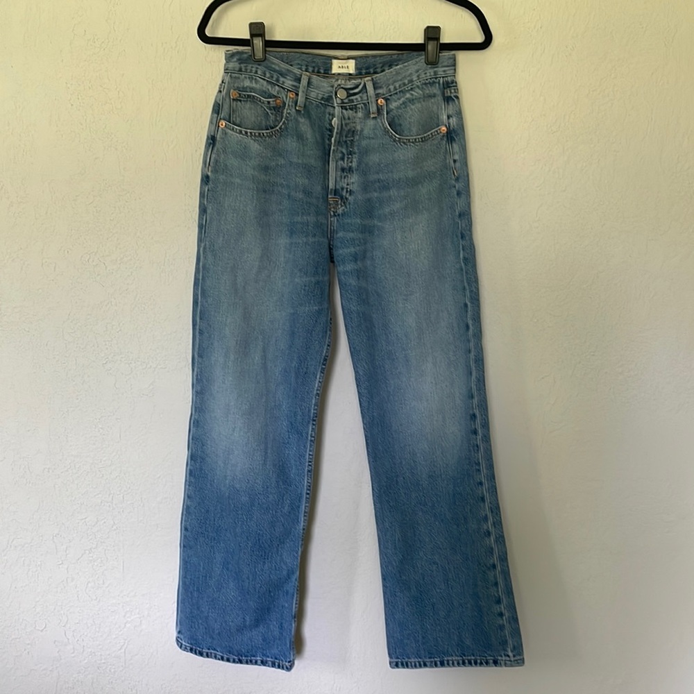 Able “The Vintage” Medium Blue Wide Leg Jeans
